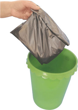 密封して捨てる事ができます