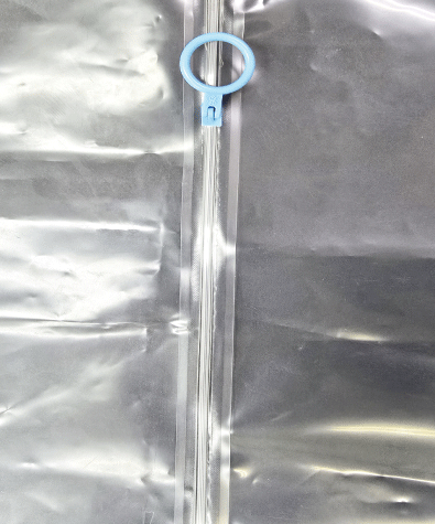 チャック、ジッパー付き、ポリエチレンスリーブ