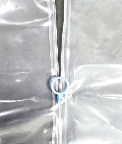 チャック、ジッパー付き、ポリエチレンスリーブ