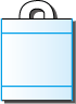 ループ袋、手提げ　ポリ袋