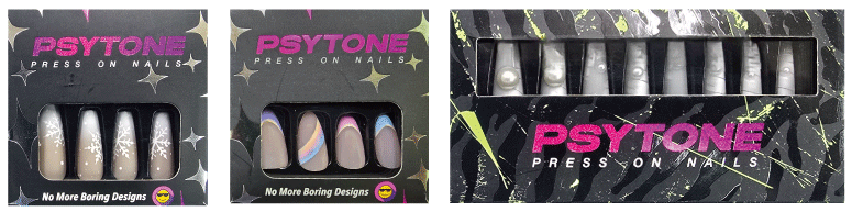 PSYTONE_つけ爪、ネイルチップ、透明ネイル、クリアー