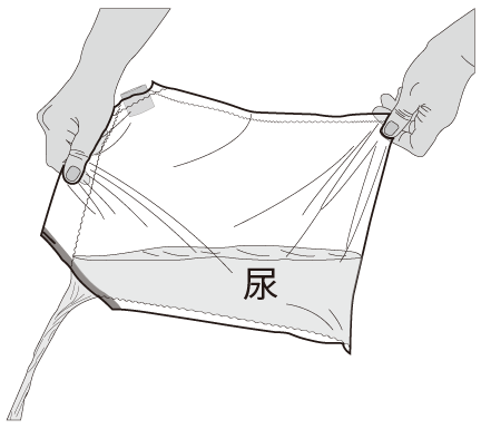 手も汚さず、簡単に排尿できるます